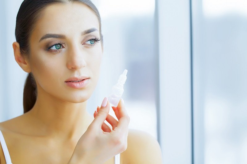 Krople do podrażnionych oczu